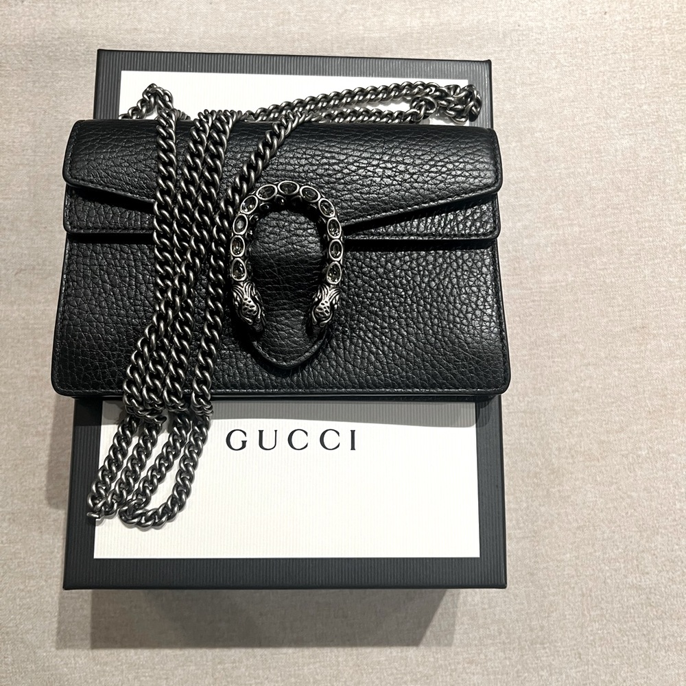 GUCCI DIONYSUS LEATHER MINI CROSSBODY BAG